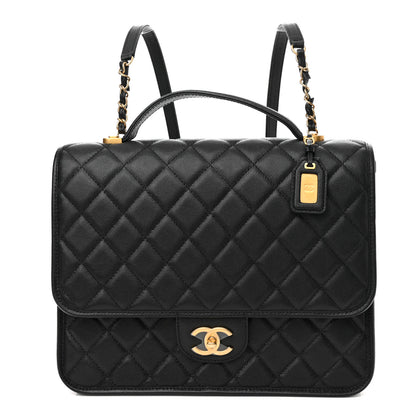 Chanel Caviar Quilted School Memory Backpack Black 1 of 10