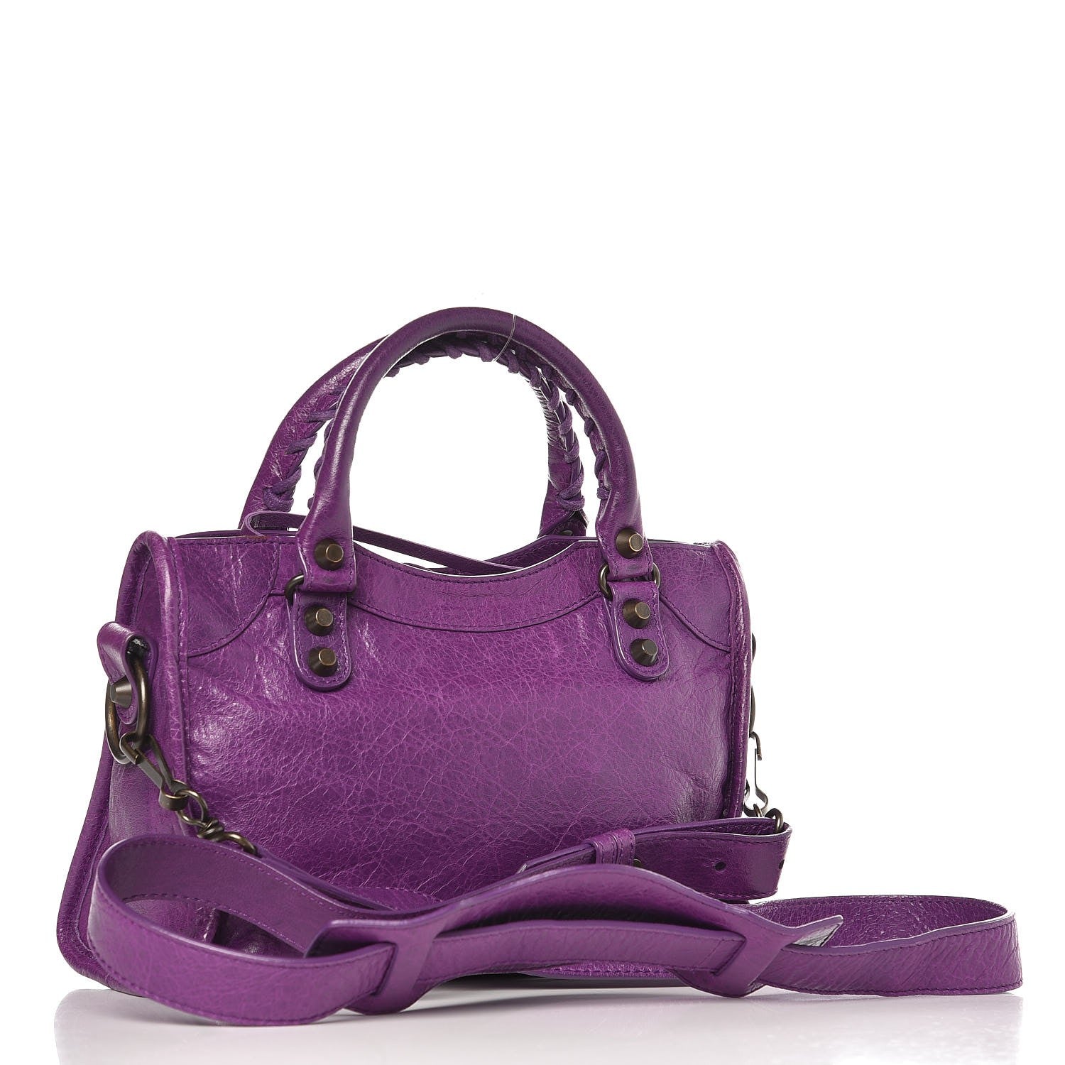 Balenciaga Agneau Giant 12 Silver Hardware Mini City Ultraviolet 4 of 10