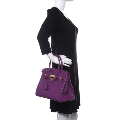 Hermes Epsom Birkin 30 Anemone 2 of 17