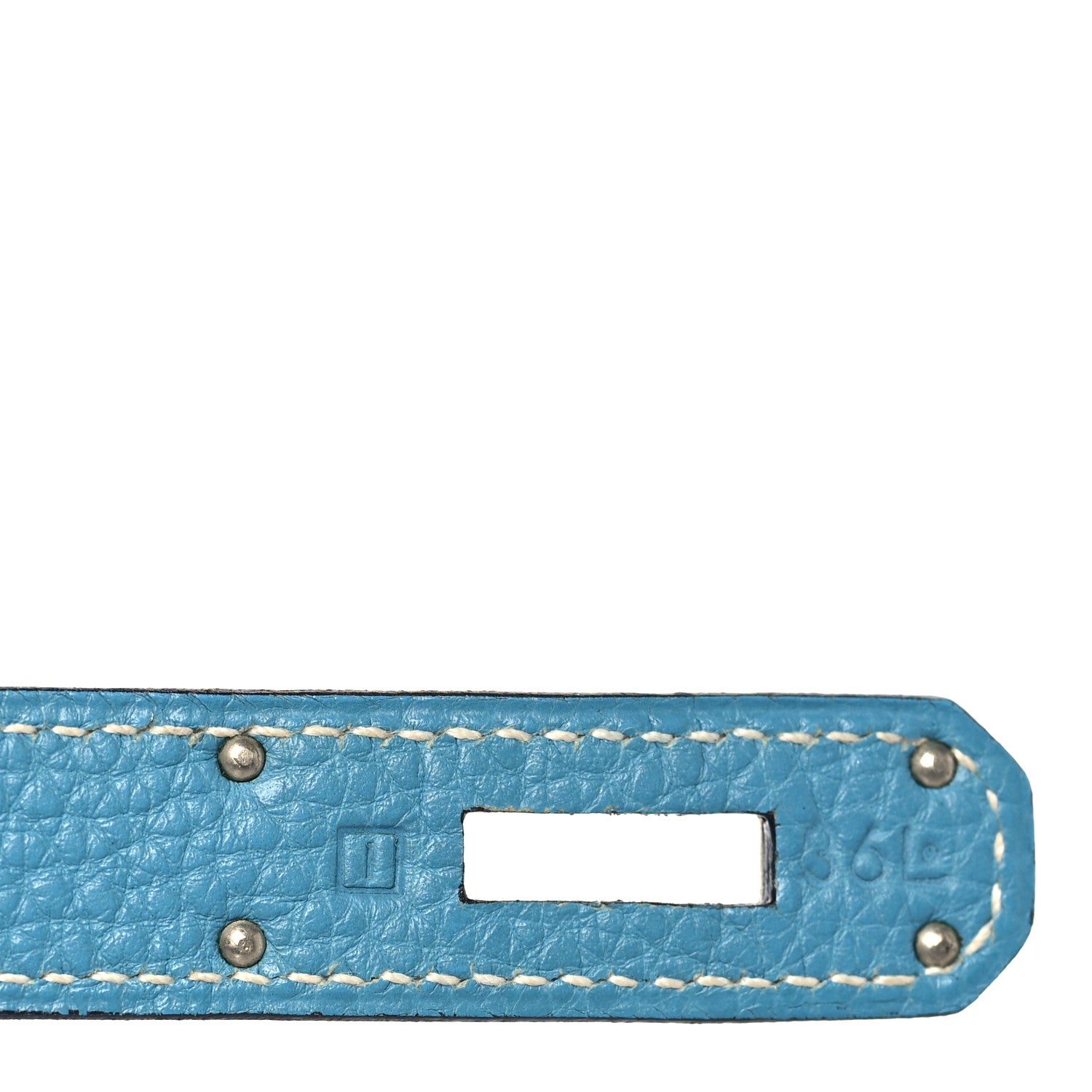 Hermes Togo Kelly Retourne 32 Blue Jean 7 of 12