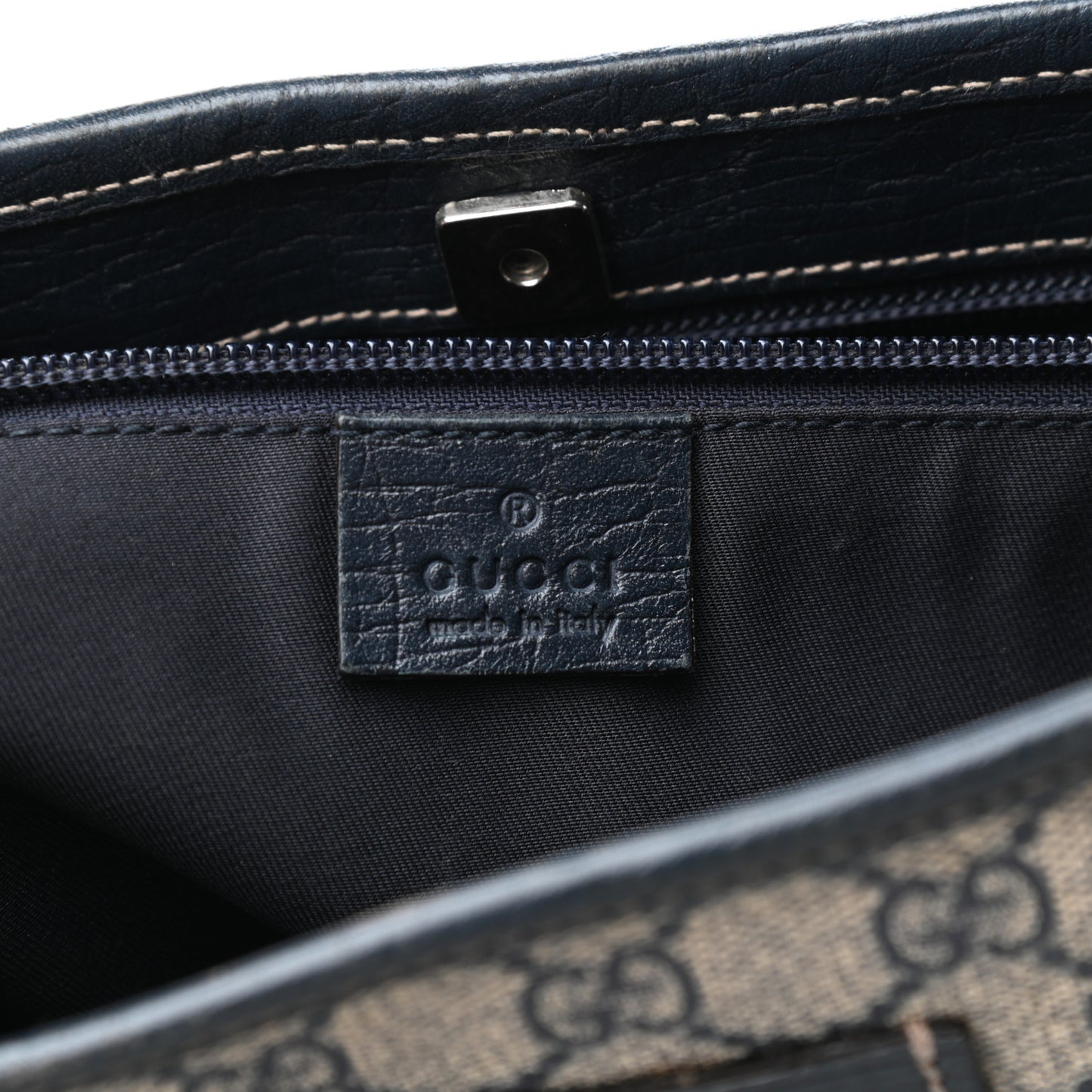 GG Plus Monogram Medium Joy Tote Dark Blue