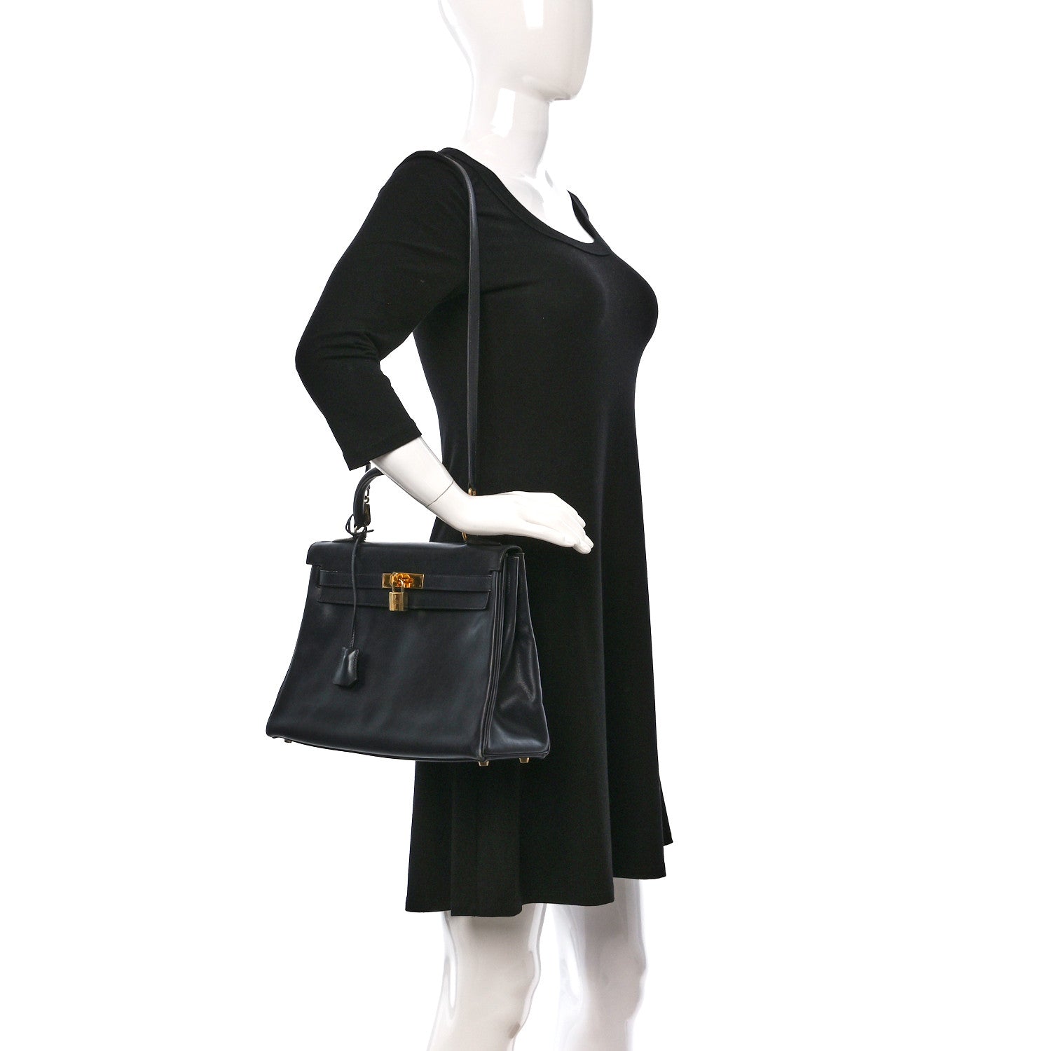 Hermes Box Kelly Retourne 32 Indigo Indigo 2 of 22