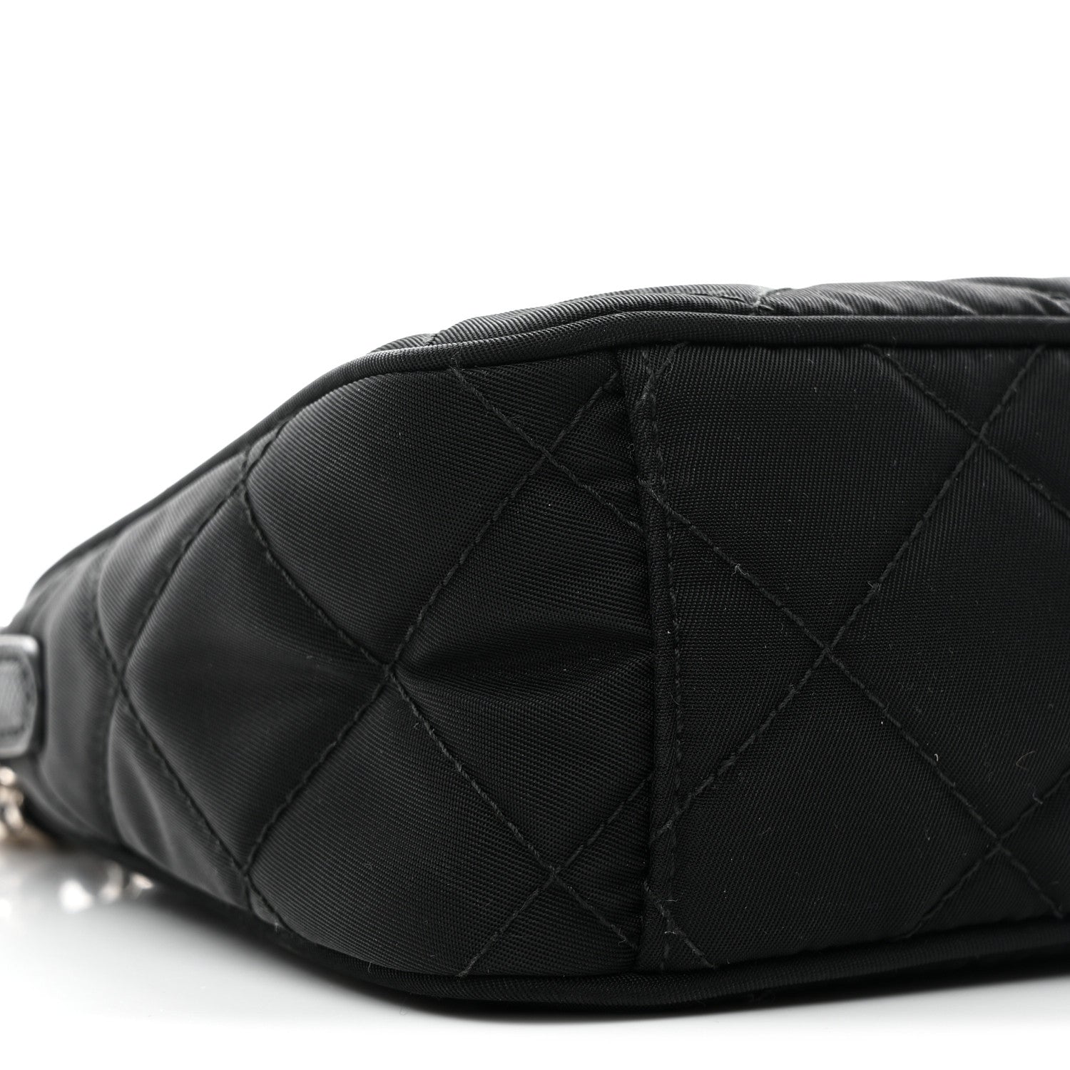 Prada Nylon Tessuto Impuntu Quilted Crossbody Bag Black 9 of 10