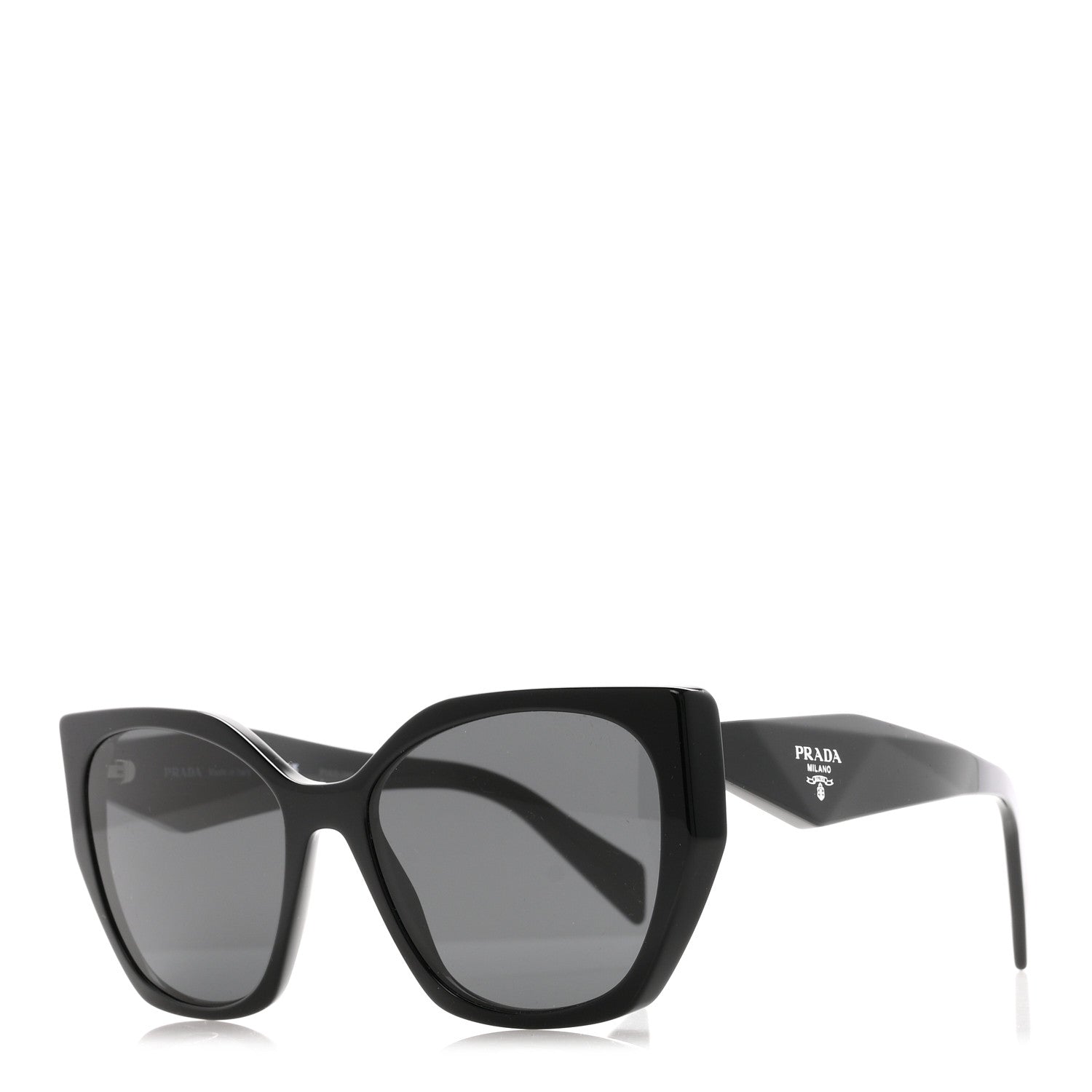 Prada Acetate Symbole Sunglasses SPR 19Z Black 1 of 8