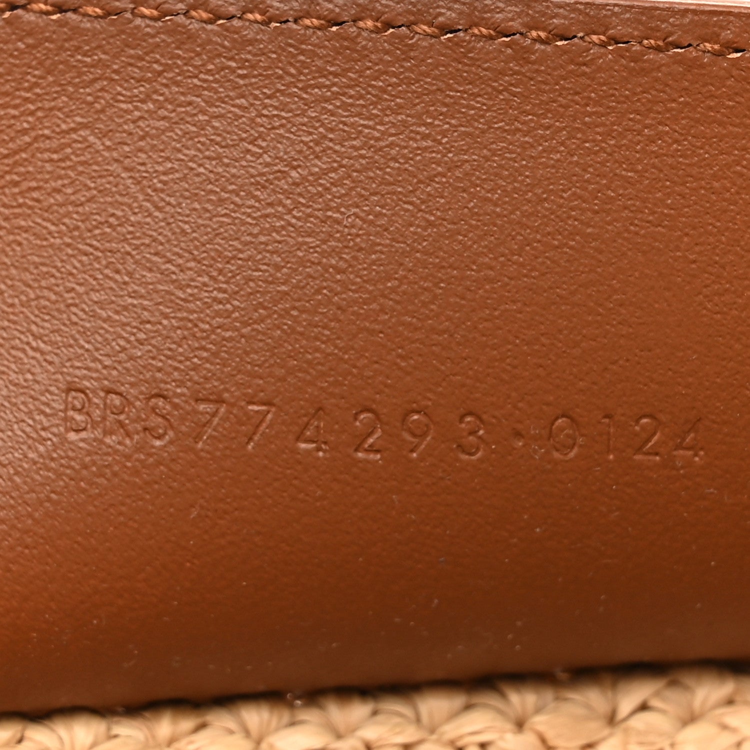 Saint Laurent Raffia Calfskin Gaby Crossbody Bag Natural Brick 7 of 11