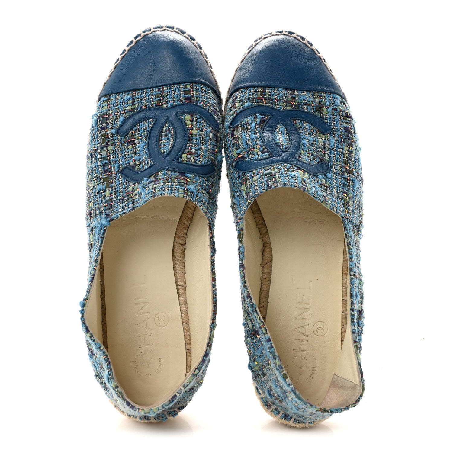 CHANEL シャネルCC P19433 SPORTS 02S スカート ブルー Chanel Tweed Lambskin CC Espadrilles 38 Blue 1958285 – FASHIONPHILE
