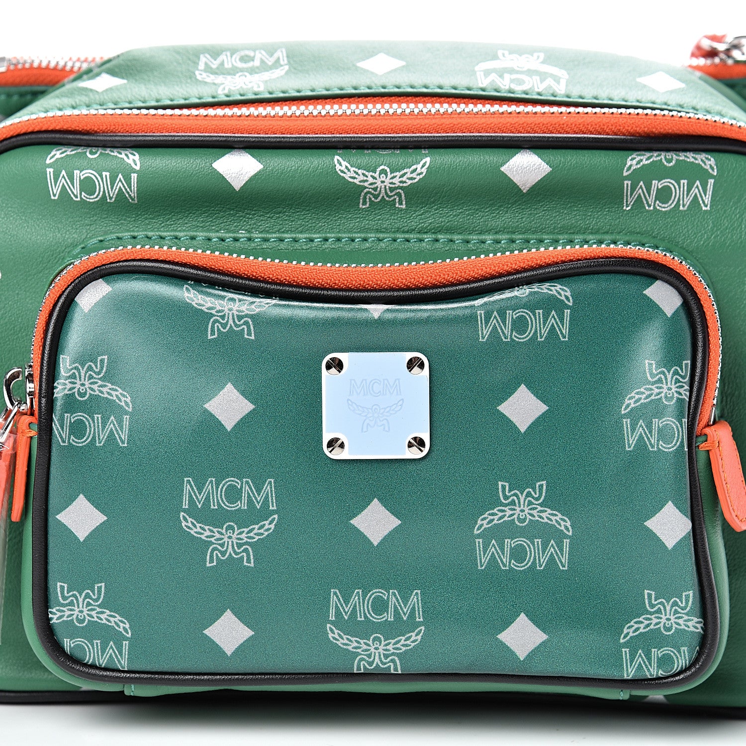 MCM Visetos Reflective Nylon Resnick Small Belt Bag Eden 8 of 10