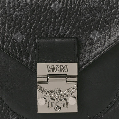 MCM Visetos Mini Patricia Crossbody Bag Black 9 of 15