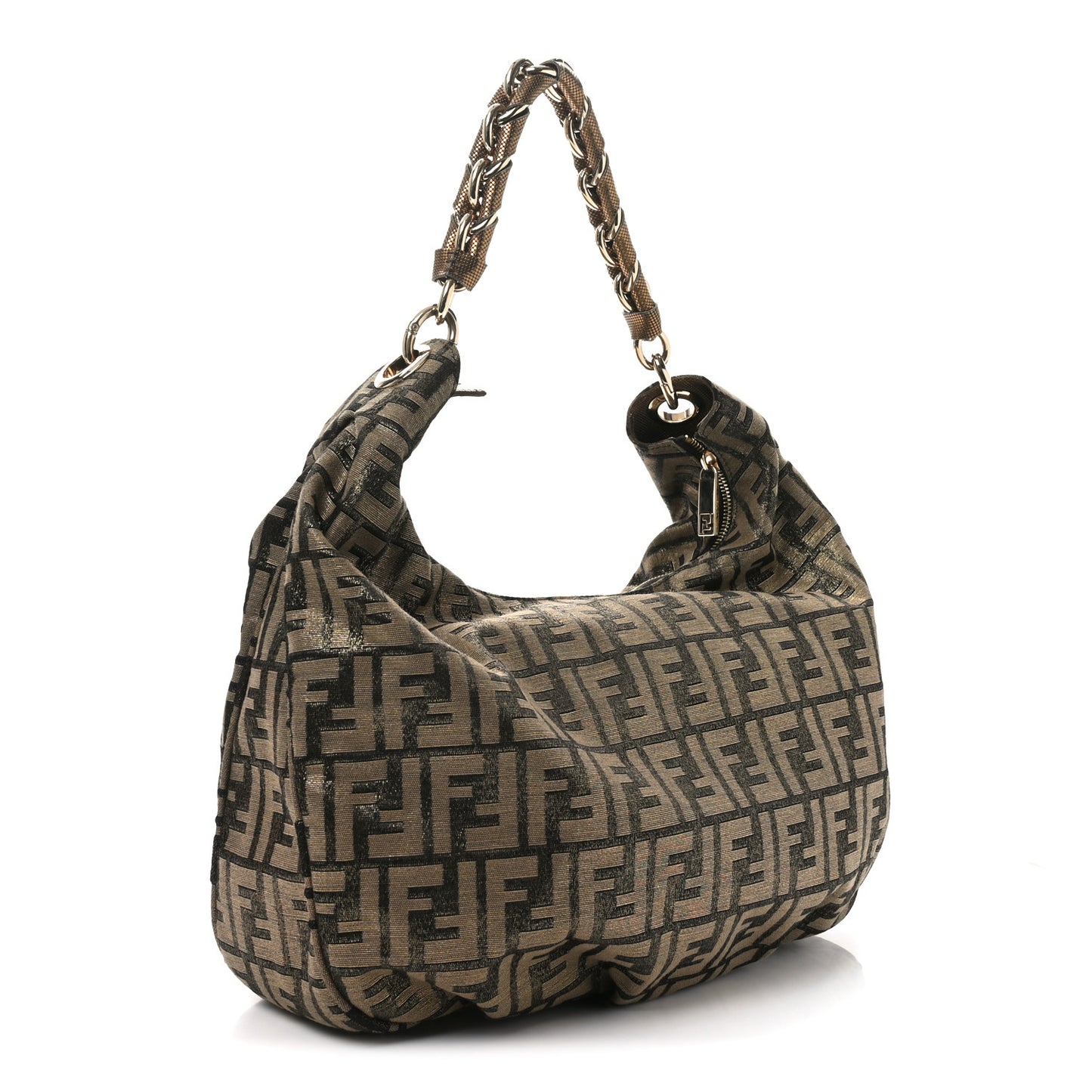 Metallic Lurex Zucca Mia Tote Bronze