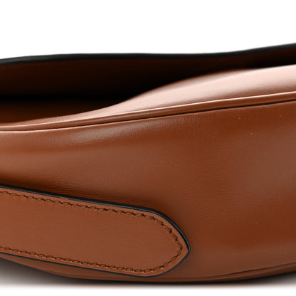 Prada Soft Calfskin Traingle Arque Flap Shoulder Bag Cognac 8 of 10