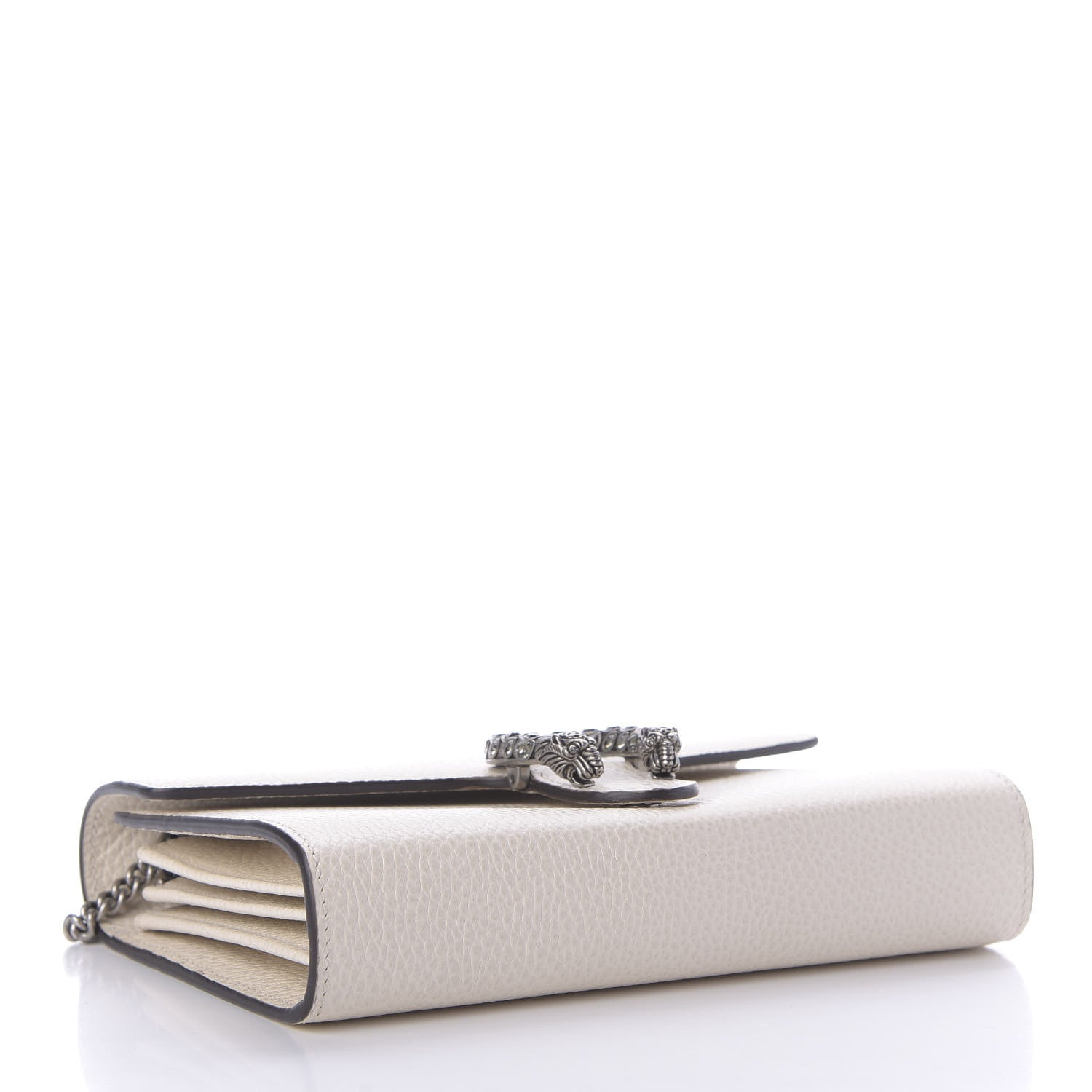 Gucci Dollar Calfskin Mini Dionysus Chain Wallet Mystic White 4 of 9