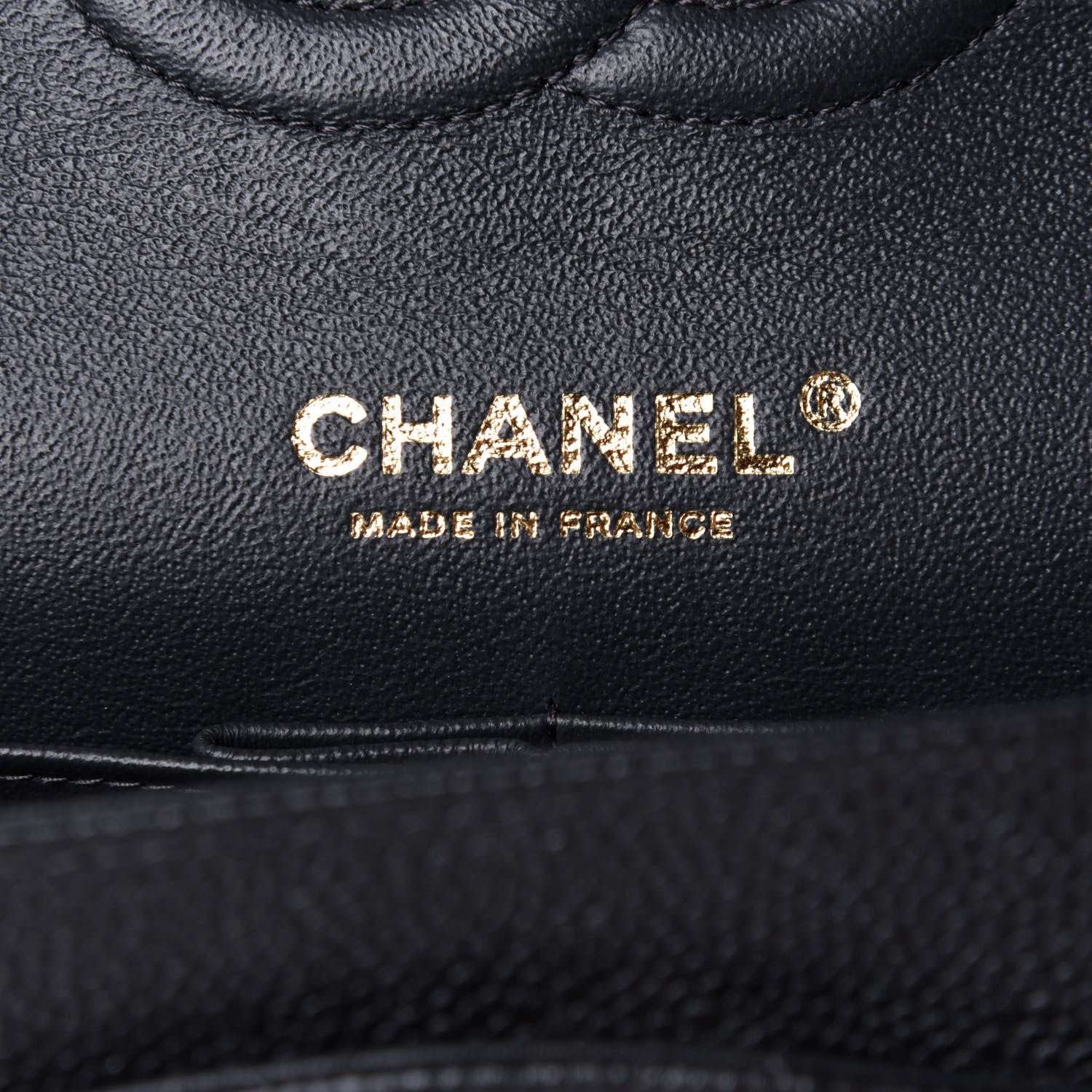 Chanel Caviar Quilted Medium Double Flap Dark Grey 5 of 10