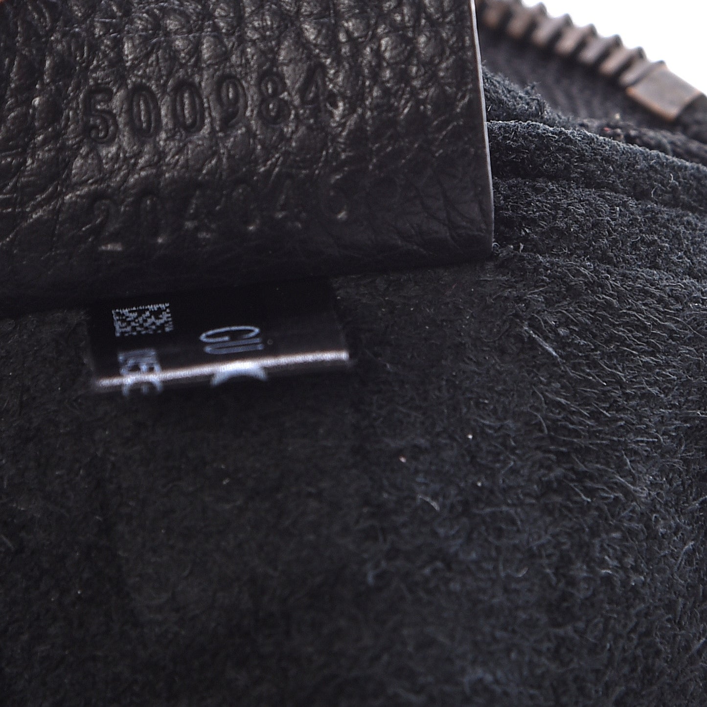 Pebbled Calfskin Large Logo Portfolio Clutch Black