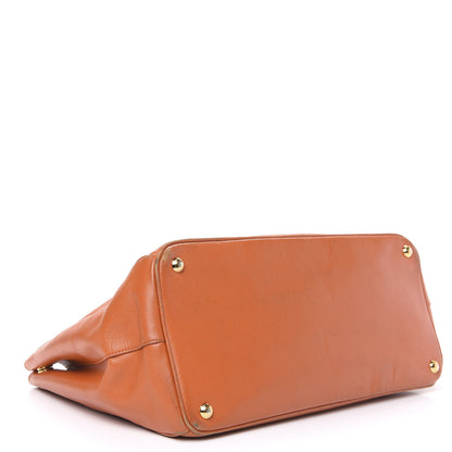 Prada Saffiano Lux Large Tote Papaya 3 of 16