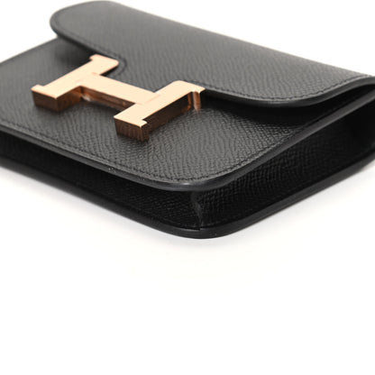 Hermes Epsom Constance Slim Wallet Black 8 of 9