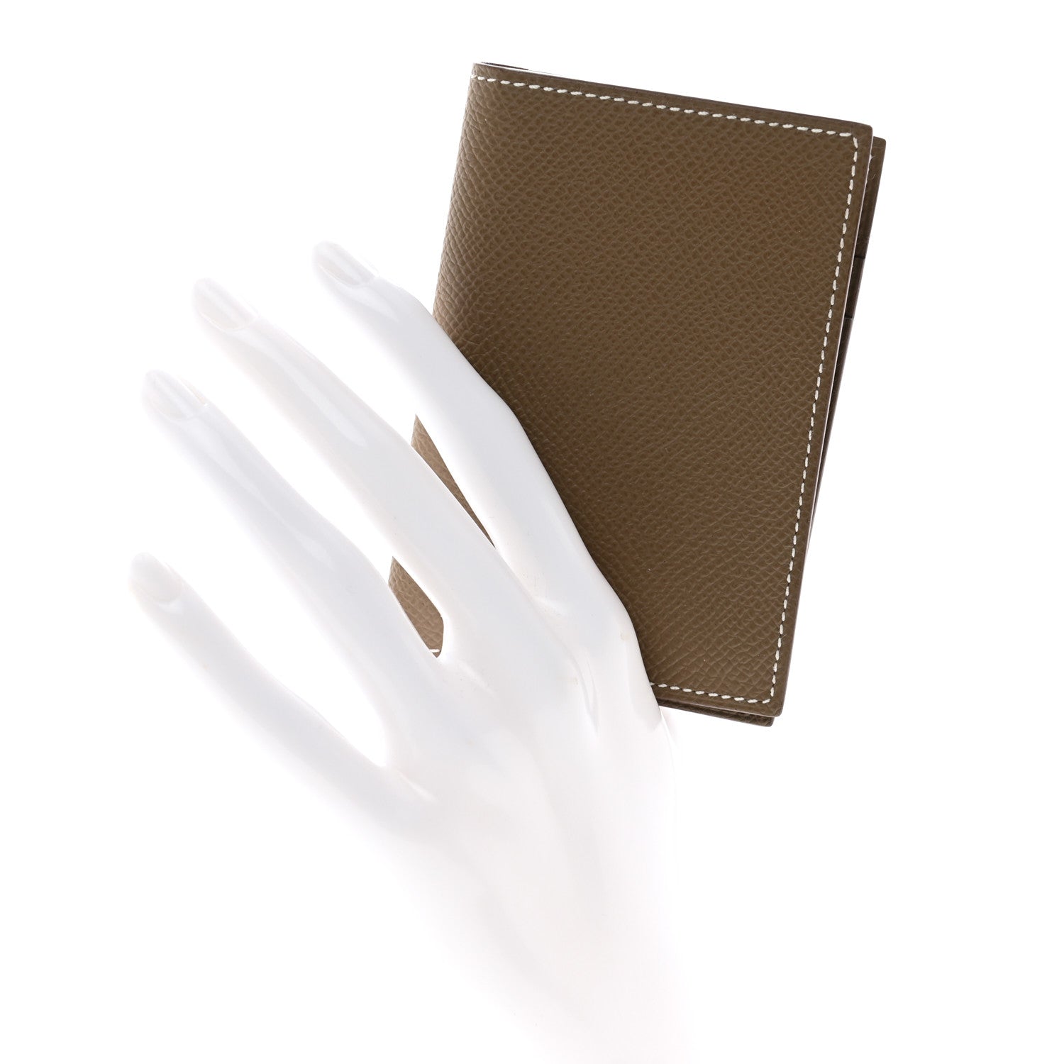 Hermes Epsom MC2 Euclide Card Holder Case Etoupe 2 of 8