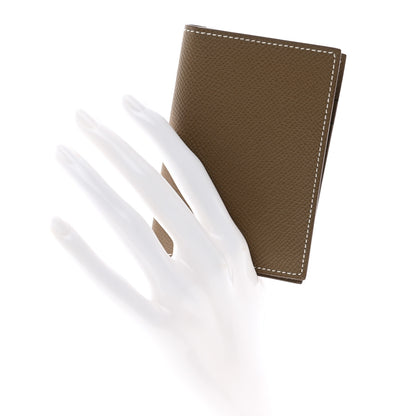 Hermes Epsom MC2 Euclide Card Holder Case Etoupe 2 of 8