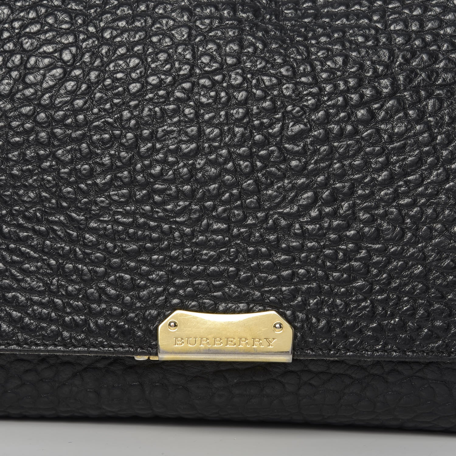 Burberry Signature Grain Large Mildenhall Shoulder Bag Black 14 of 14