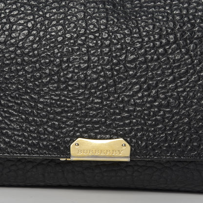 Burberry Signature Grain Large Mildenhall Shoulder Bag Black 14 of 14