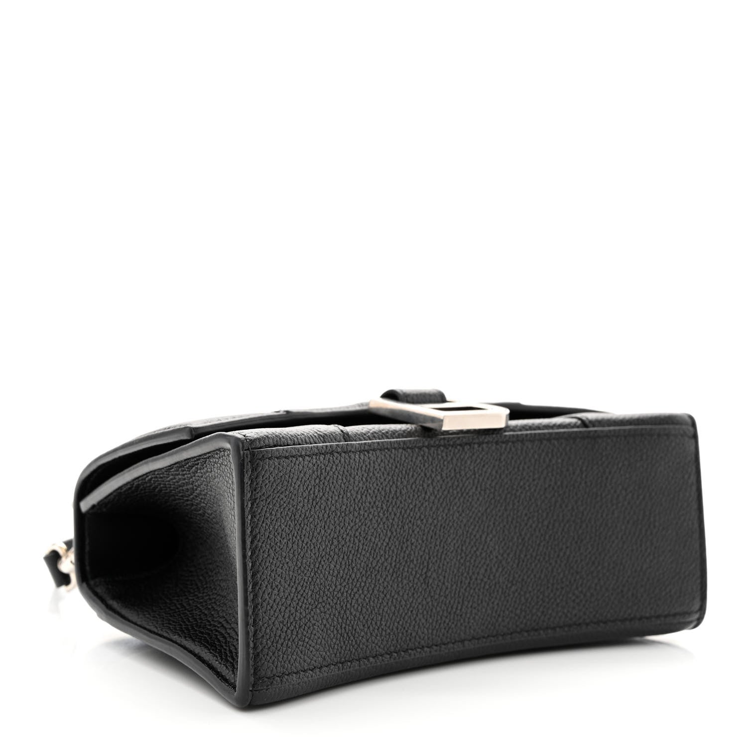 Balenciaga Grained Calfskin Hourglass Top Handle Bag XS Black 4 of 10