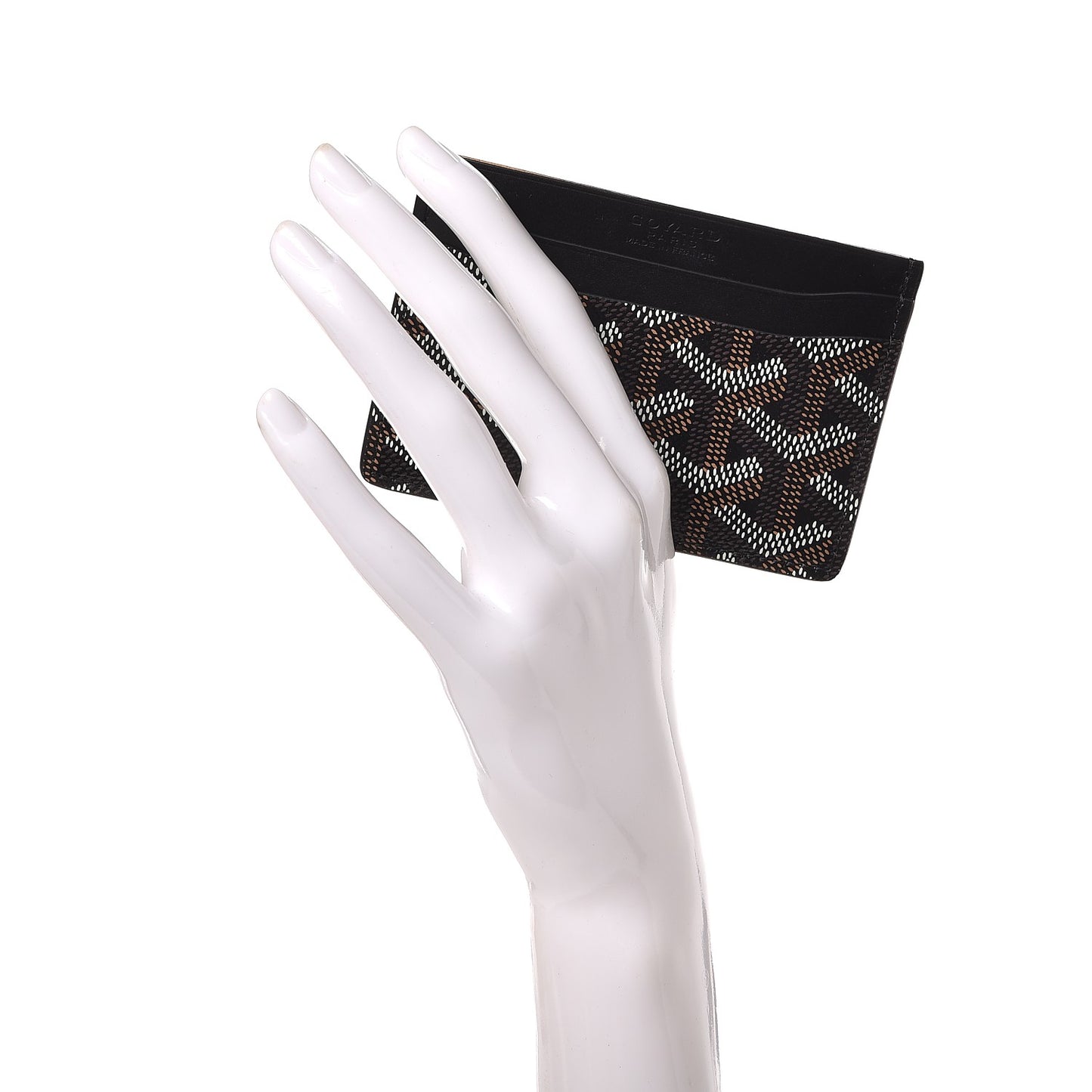 Goyardine Saint Sulpice Card Holder Black
