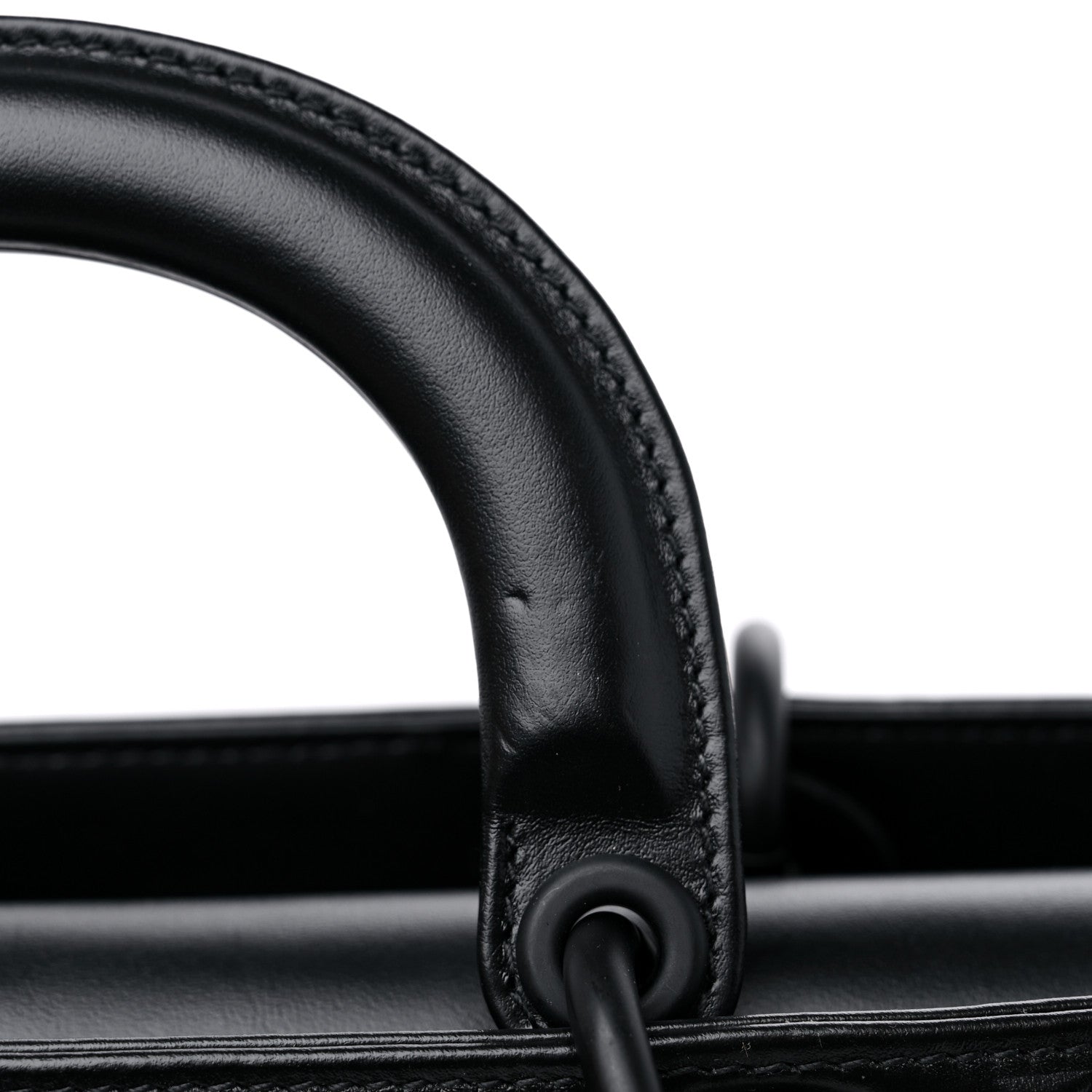 Christian Dior Calfskin Cannage Diamond Medium Lady D-Joy Black 12 of 12