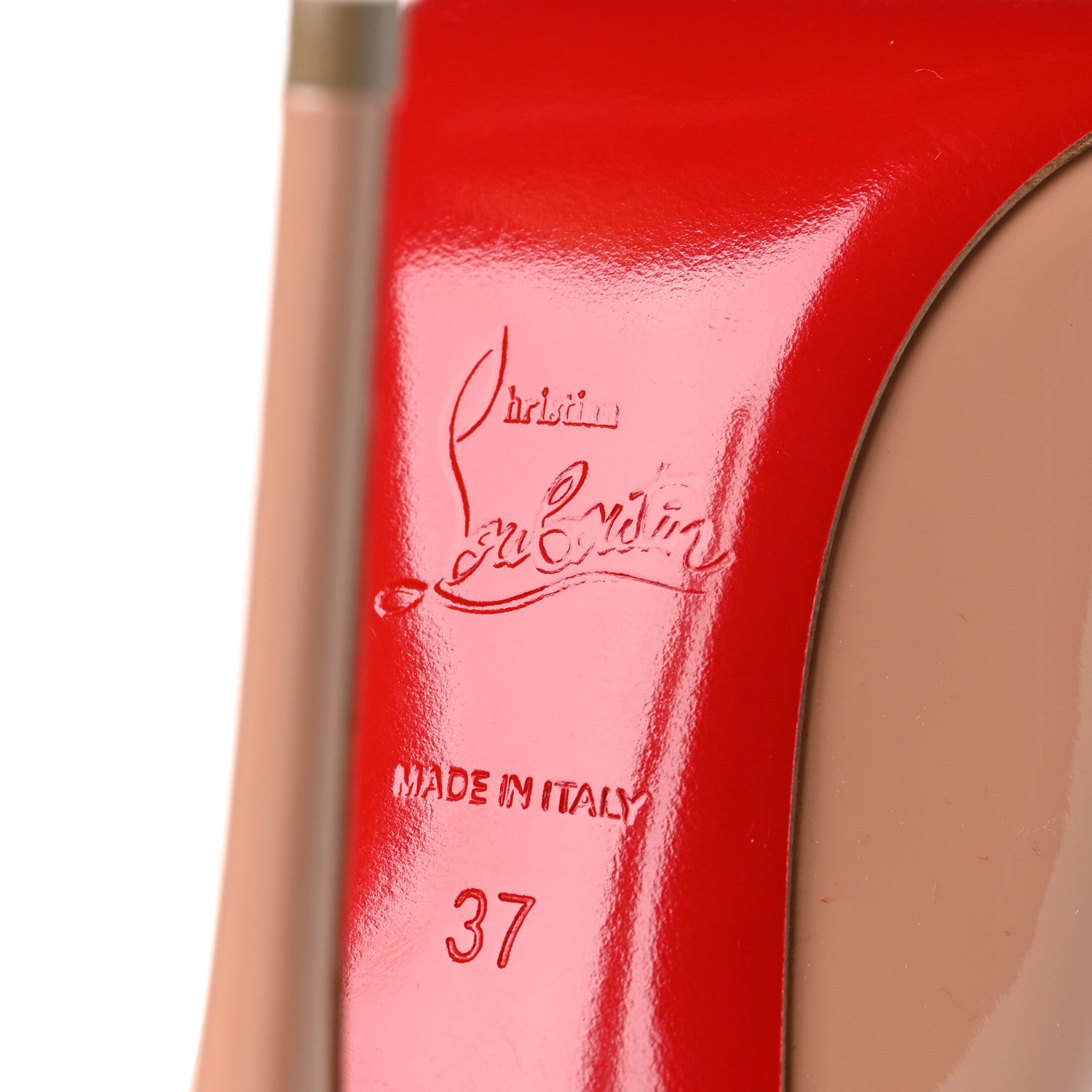 Christian Louboutin Patent So Kate 120 Pumps 37 Nude 6 of 9