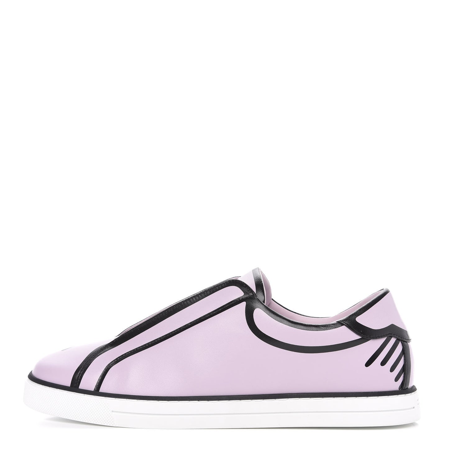 X JOSHUA VIDES Nappa Rockoclick Slip On Sneakers 39.5 Pink Xiloph White Black