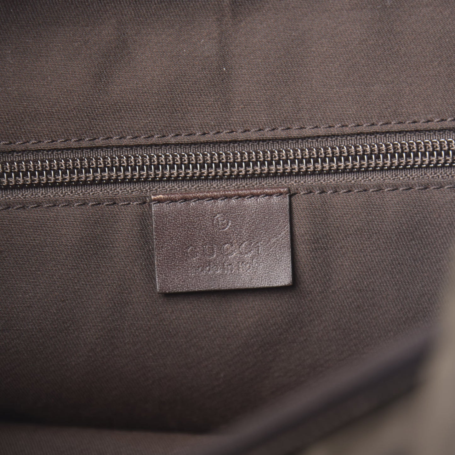 GG Supreme Monogram Medium Single Buckle Rucksack Backpack Beige Ebony Brown