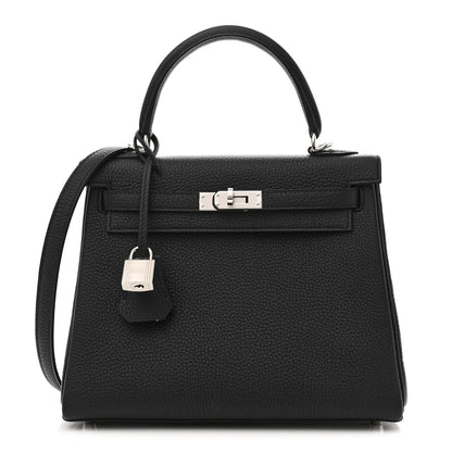 Hermes Togo Kelly Retourne 25 Black 1 of 10