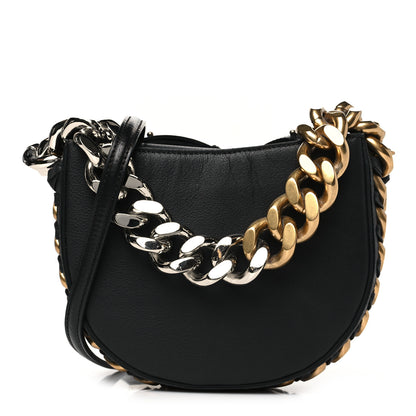 Stella McCartney Grained Mycelium Frayme Mylo Shoulder Bag Black 1 of 11