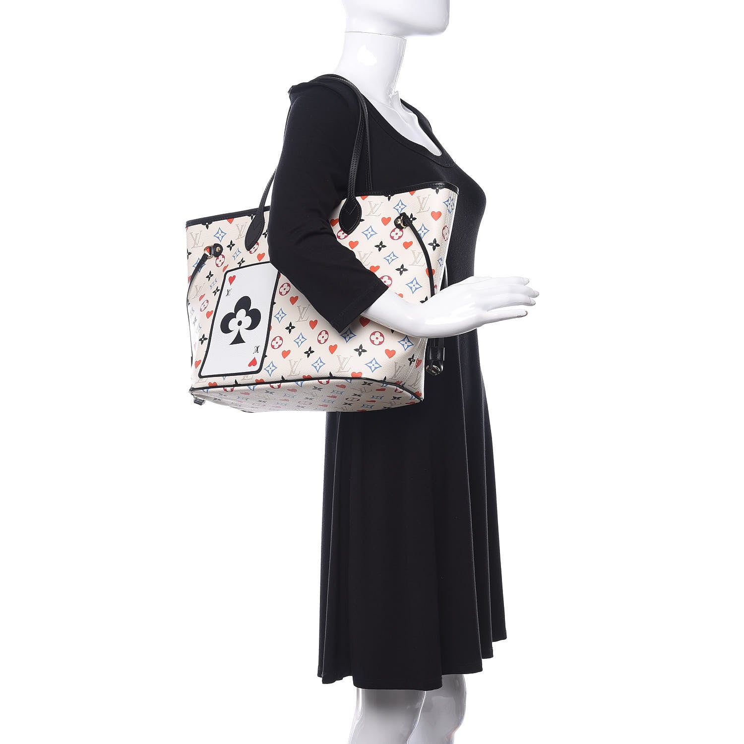Louis Vuitton Game On Neverfull MM White 2 of 10
