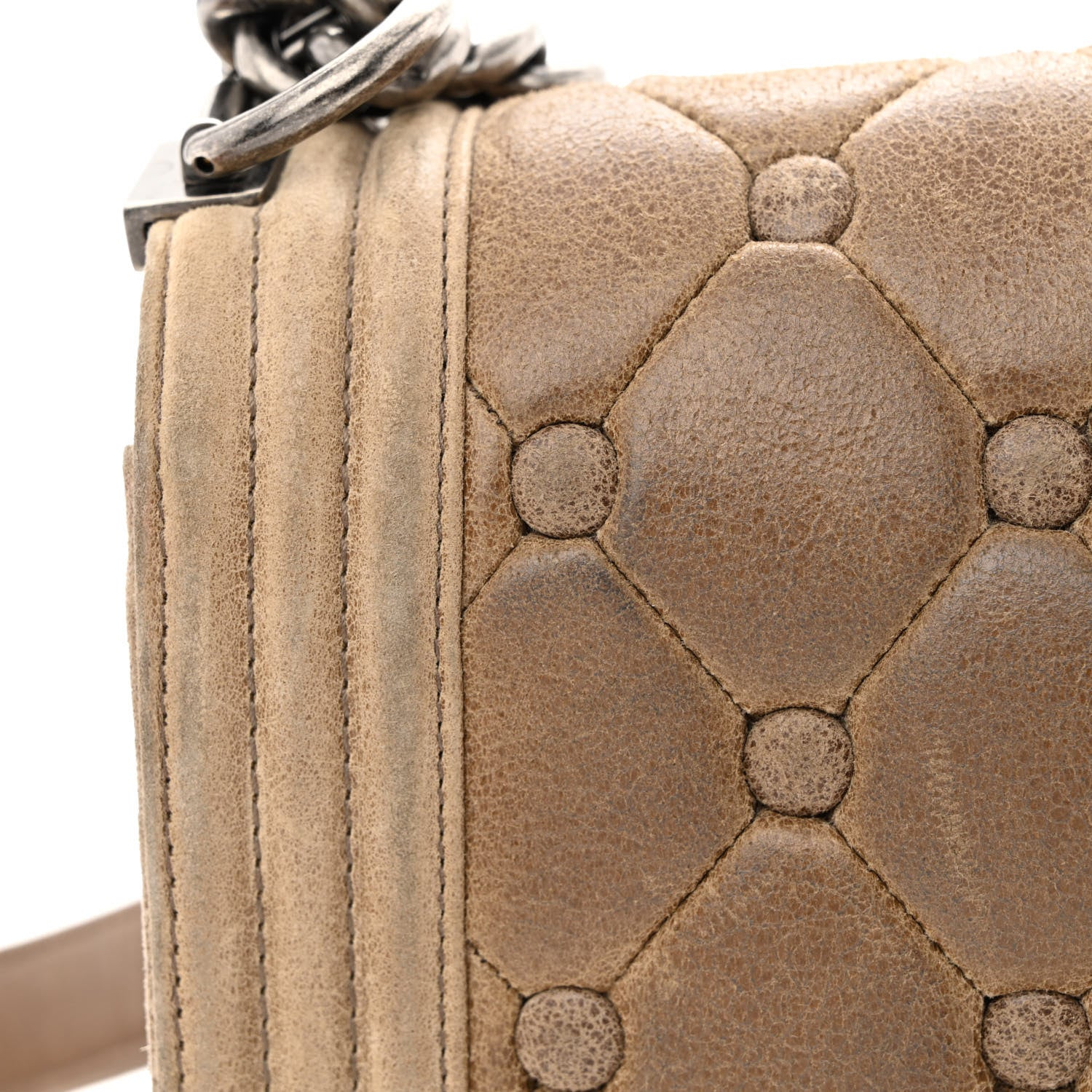 Chanel Nubuck Chesterfield Quilted Medium Celtic Boy Flap Brown 16 of 16