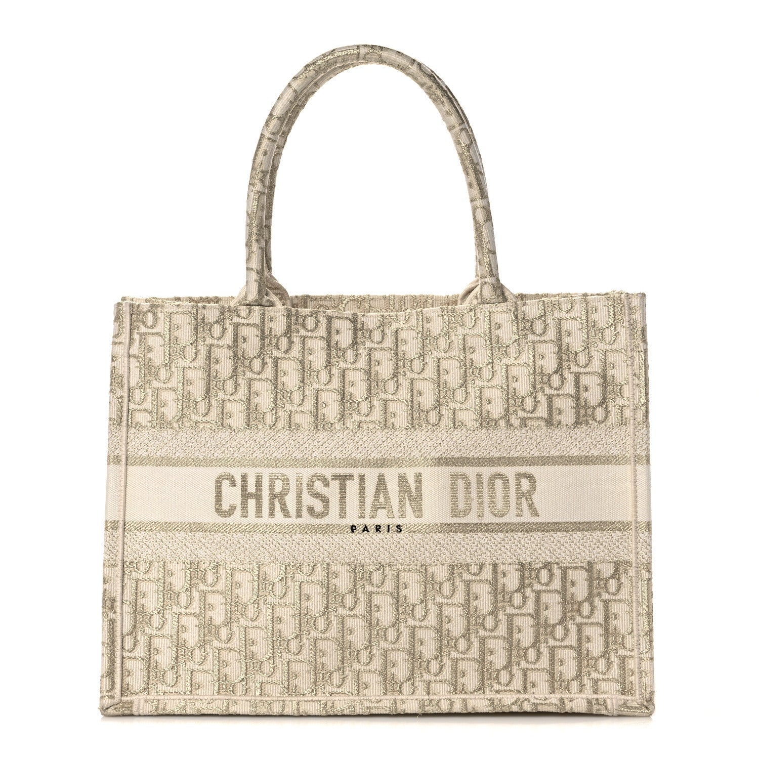Christian Dior Oblique Medium Book Tote Gold Multicolor 1 of 11