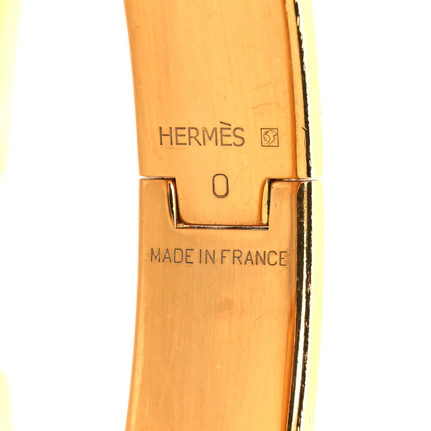 Hermes Enamel Narrow Clic Clac H Bracelet GM Orange 4 of 4