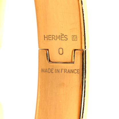 Hermes Enamel Narrow Clic Clac H Bracelet GM Orange 4 of 4