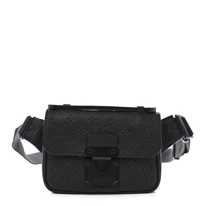Louis Vuitton Taurillon Monogram S Lock Sling Bag Black 1 of 11