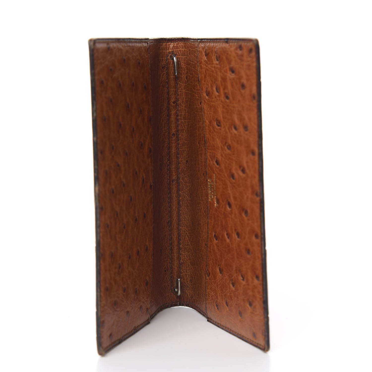 Hermes Ostrich Globe Trotter Agenda Cover PM Gold 5 of 8