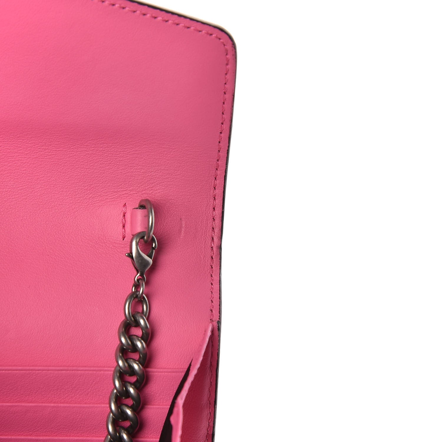Gucci Suede Mini Dionysus Chain Wallet Pink Tropical Flower 13 of 16