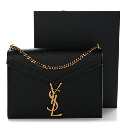Saint Laurent Grain De Poudre Monogram Cassandra Clasp Bag Black 11 of 11