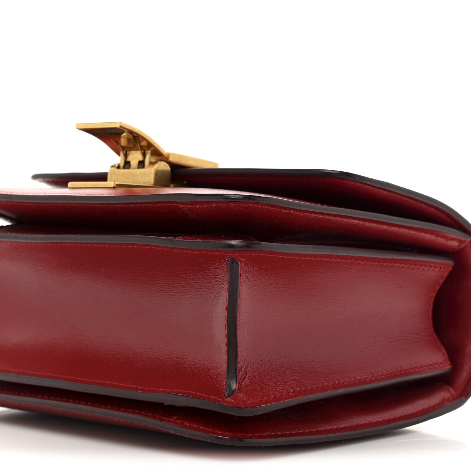 Celine Box Calfskin Small Classic Box Flap Bag Red 10 of 17
