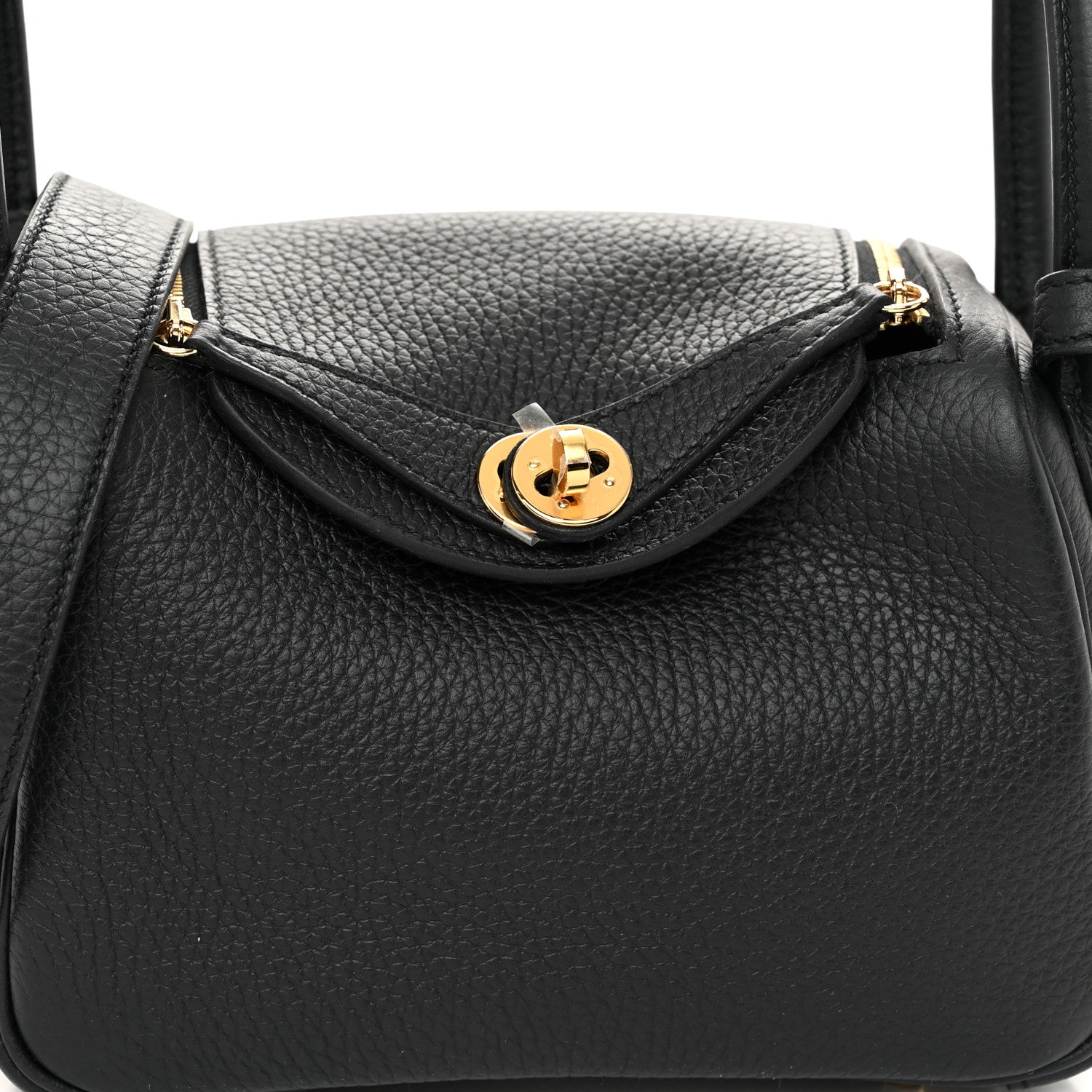 Hermes Taurillon Clemence Mini Lindy 20 Black 8 of 10