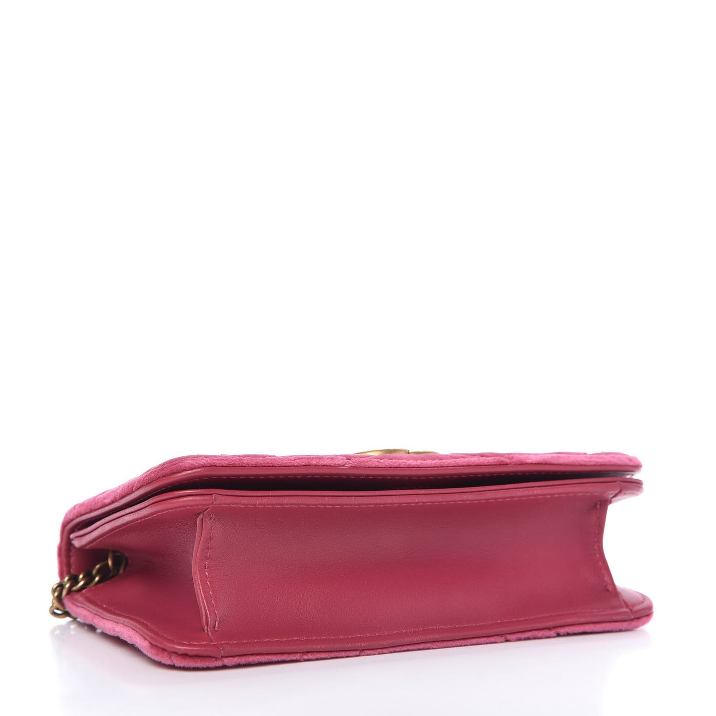 Velvet Matelasse Love Embroidered GG Marmont Mini Bag Light Raspberry Rose