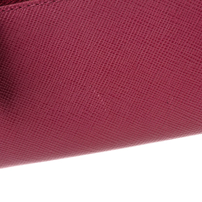 Prada Saffiano Metal Continental Flap Wallet Ametista 10 of 13