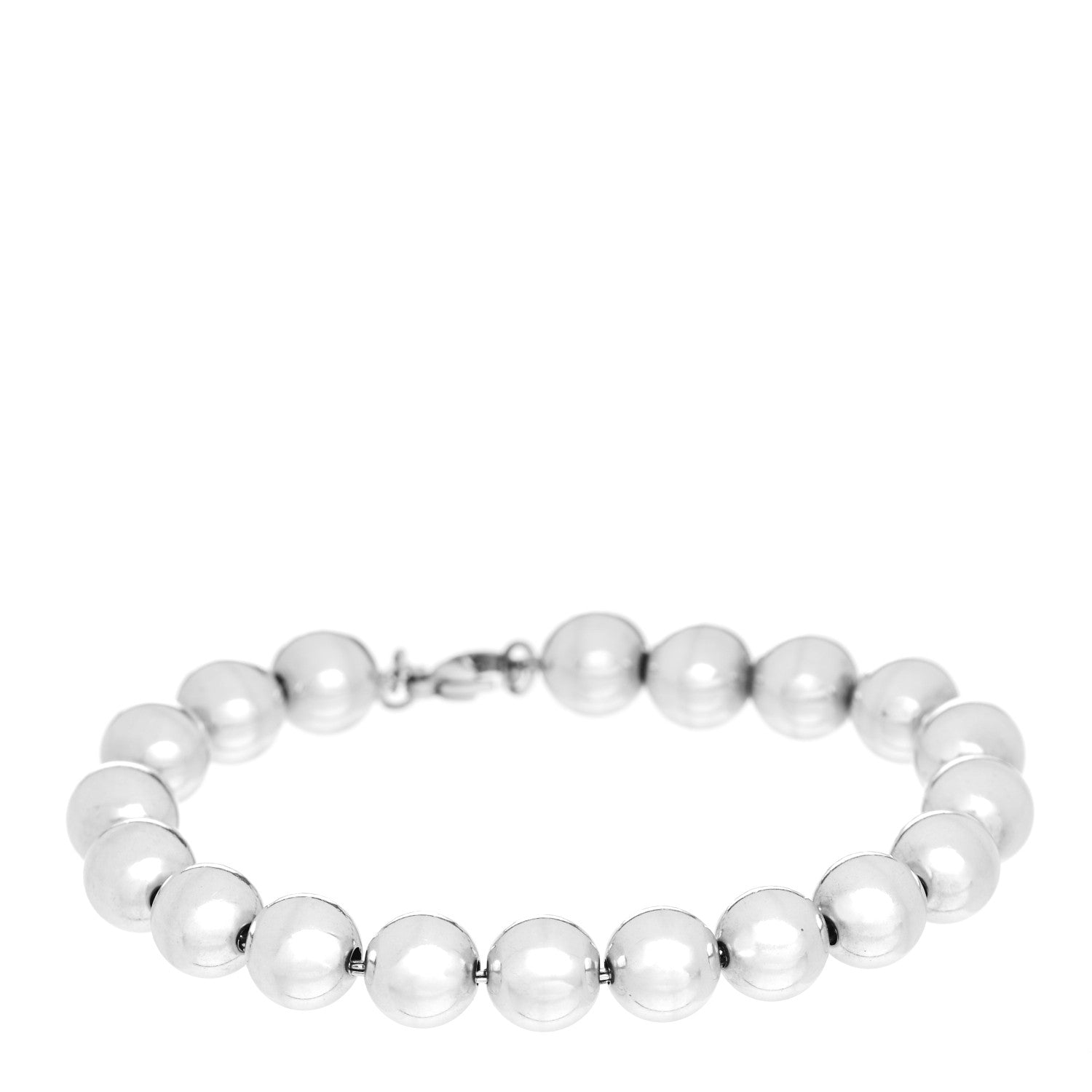 Tiffany Sterling Silver 10mm HardWear Ball Bracelet 1 of 4