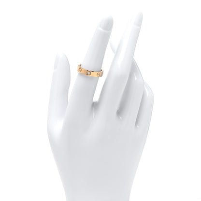 Cartier 18K Yellow Gold Diamond 4mm LOVE Wedding Band Ring 52 6 2 of 5