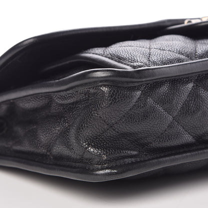 Chanel Caviar Quilted Medium French Riviera Flap Black 9 of 11