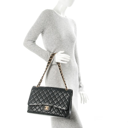Chanel Caviar Quilted Maxi Single Flap Black 2 of 8