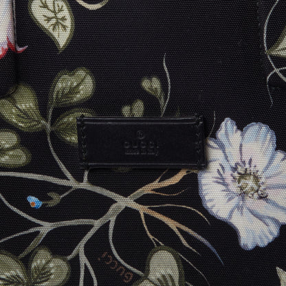 Gucci Canvas G-Active Flora Vertical Tote Black 6 of 8