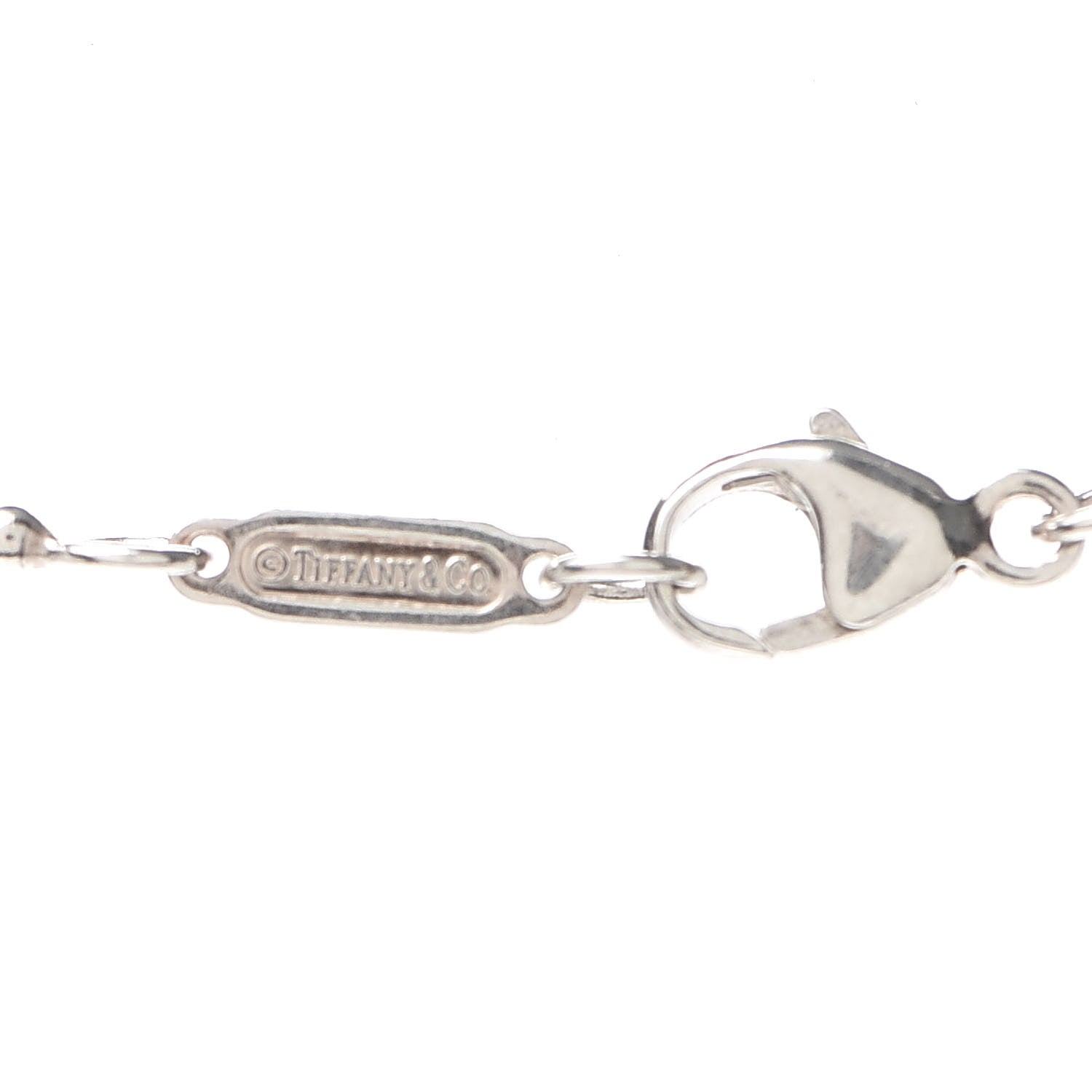 Tiffany Sterling Silver Graduated Ball Drop Necklace 5 of 5